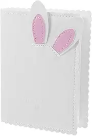 CHICAMPERA Cute Rabbit Mini Photo Album for Photos Small Travel Friendly Picture Book for Durable Self Adhesive Scrapbook for Cherished Family Memories