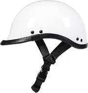 Retro Motorcycle Half Helmet Portable Jet Bowl Helmet ECE Approved Summer Safety Demi Helmets, Men Women Vintage Helmets D,Large
