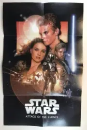 Star Wars 2015 General Mills Poster Promo Premium Attack Of The Clones Sealed