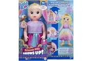 Baby Alive Princess Ellie Grows Up! Doll 18-Inch Growing Talking Baby Doll Blonde Hair