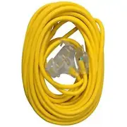 Master Electrician 04188ME 50-Feet 3 Outlet Extension Cord, Yellow