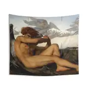 Lucifer by Cabanel Indoor Wall Tapestry Tapestries Lucifer by Cabanel Tapestry