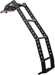 Black Rear Door Ladder Car Tailgate Ladder Steel Ladder With Steps Compatible For 4Runner 2010-2020