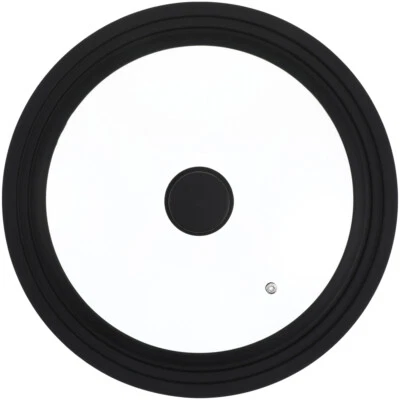 Cookware Glass Lids Tempered Silicone Pot with Universal for Cooking Frying Pan