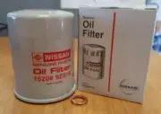 Genuine OEM NISSAN Oil Filter 15208-9E01A Frontier Titan GT-R NEW FREE SHIPPING! (for: Nissan)