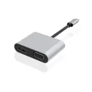 USB 3.1 Type C USB-C Thunderbolt3 to HDMI VGA Converter UltraHD Display Adapt...