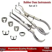Dental Ivory Light Rubber Dam Clamp Forceps Endodontic Stoke & Brinker Clamps