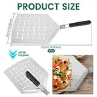 13 Inches Pizza Peel with Foldable Handle Rustproof Aluminum Pizza Paddle nussY
