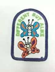 PATCH GSA Girl Scouts Different But Alike Butterfly Purple Orange
