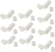 PLAFOPE 10pcs Refillable Aromatherapy Oil Roller Bottles Leak DIY Containers with Smooth Rolling Ball Travel Plastic Perfume Bottles for Essential Oils and Lip Balms