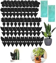 50 Pcs Fruit Fly Traps,Sticky Traps,Fungus Gnat Traps,Black Sticky Bug Traps Non-Toxic and Odorless for Indoor Outdoor Use Protect The Plant