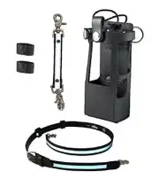 Boston Leather Bundle Three Items- Anti-Sway Strap for Radio Strap, Firefighter'