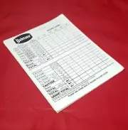 Vintage 1956 Stack of 34 Yahtzee Score Sheets, Original Replacement Game Piece