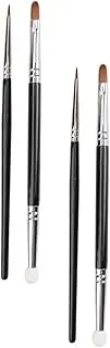 GANAZONO 4Pcs Double Head Concealer Eyeshadow Brush Small Conceal Brush for Multipurpose Makeup Dual Ended Sponge Applicators for Coverage for Concealer