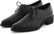卑弥呼(ヒミコ) Himiko 641310 Women's Oxford Flat HIMIKO Pointed Toe Lace-up Shoes