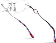 FONEX Titanium Glasses Frame,Rimless Frameless Luxury Diamond Optical Eyeglasses for Women