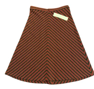 Diane Von Furstenberg Women’s Size 6 100% Wool Pull On Striped Skirt Dawnie