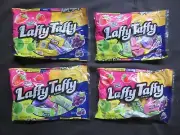 (4) Bags Laffy Taffy Candy 12 Oz Ea 36 Pieces Strawberry Banana Grape Sour Apple