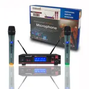 2 Channel UHF Wireless Microphone System 2CH Handheld Church Audio Mic STARAUDIO