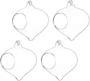 HANABASS 4pcs Hanging Glass Terrariums Water Drop Shape Succulent Plant Holders for Home Decor for Gardens Windows and Offices Easy to Hang with Rope Create Beautiful Ecosystems