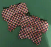 Lot of 2 Made in USA Chicken Saddles with Wing Guards Padded Med - Large Fowl