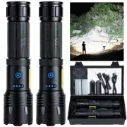 Rechargeable LED Flashlights High Lumen90000 Lumens Super Bright FlashlightPo...