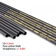 12pcs ID 4.2mm Straightness+/- .001 Arrow Shaft 30in Spine 350-1200 Bow Hunting