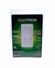 Lutron MACL-LFQH-WH Maestro Fan Control and Light Dimmer