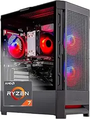 Skytech Blaze4 Mini Gaming PC Desktop, Ryzen 7 5700 3.7 GHz (4.6GHz Turbo Boost), NVIDIA RTX 4060 8GB GDDR6X, 1TB SSD, 16GB DDR4 RAM 3200, 650W Gold PSU, Wi-Fi, Win 11 Home