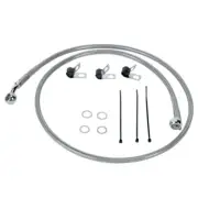 Front +8" Stainless Braided Brake Line 2000-2007 Harley-Davidson Softail FLSTC/F