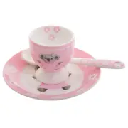 Marja Leena Babys First Egg Cup Koala Ceramic 3 Piece Set in Pink
