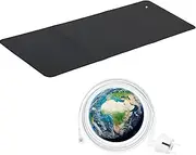 VigorVortex Grounding Mat for Better Sleep - Conductive Grounding Mat with 15m Earth Cable, Universal Cushion 46 x 72 cm, Black