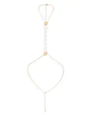 Ettika Scallop Shell & Crystal Body Chain