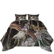 Cool Mythological Griffin Creature Warriors Coverlet