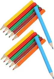 Gogogmee Mini Coloring Pencils Bulk 120pcs Short Pre-sharpened Portable Art Pencils Comfortable Grip for Boys and Girls Adults