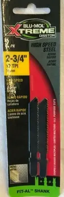 JigSaw New Blade Blu-MOL XTREME 12TPI 2-3/4"Lot of 1-2Pk Pack New Old Stock
