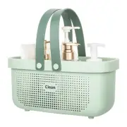 Plastic Storage Basket with Handle Portable Shower Caddy Tote Organizer Baske...