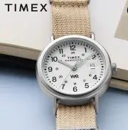TIMEX Weekender TW2Y09100 Quartz Unisex Watch White Dial Analog From Japan