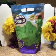 Green Kinetic Sand 2lb Resealable Bag Of Magical Flowing Sand