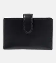 [The Row] The Row Leather card case One Size black