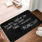 Michael Scott Doormat Kitchen Mat Miss The Shots You Don't Take Balcony Carpet