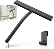Shower Squeegee with Holder, No Drilling, Squeegee Shower Streak-Free for Glass