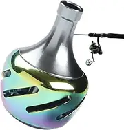 Spin Reel Handle Knob - Metal Fishing Reel Handle Knob - Hollow Aluminum Alloy Modified Accessories with Mounting Parts for Baitcast Wheel