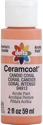 Ceramcoat Acrylic Paint 2oz-Candid Coral (Pack of 6)
