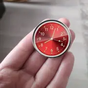 1X Red Luminous Mini Watch Quartz Clock Watch Car Dashboard Clock Decoration (for: Mini)