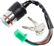 MPVPDLDZPN Pit Bike Ignition Switch Electric Key Lock Starter 6 Pin Wires Fit for ATV Go Kart Motorcycle Quad Accessories