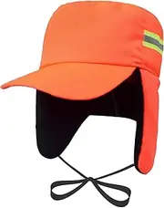 [PURFUN] Men Women Reflective Trapper Hat Winter Windproof Earflap Cap Workwear Hat Night Cycling Running Ski Cap Hunting Hat