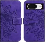 Cover Compatible with Google Pixel 8a 5G,Compatible with Google Pixel 8a 5G Flip Stand Card Slot Magnetic Closure Phone Case Purple2