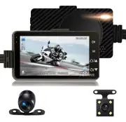 1 set Hd Front/rear Dual Lens Motorcycle Dash Cam/hidden
