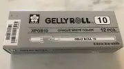 SAKURA XPGB 10 Gelly Roll Opaque White Fine Gel Pens, Box Of 12 - Brand New